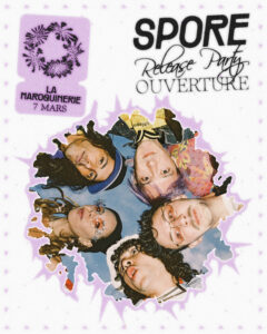 Affiche concert Spore Maroquinerie